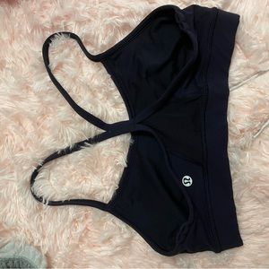 Lululemon flow y bra navy blue